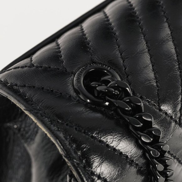 Saint Laurent Kate Medium Black Matelassé Leather Crossbody - Picture 9 of 14